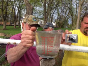 Mike A doing swim test