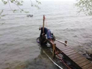 Ron Gaudes fixing pump