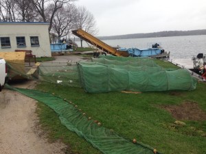 WDNR fyke nets stretching out