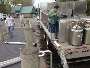 WDNR Gallons stocking eyes at west launch 2014